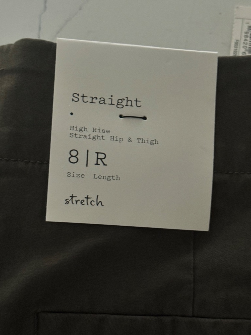 New w/Tags A New Day High Rise Straight Hip & Thigh Stretch Pants Size 8 Reg - Picture 7 of 7